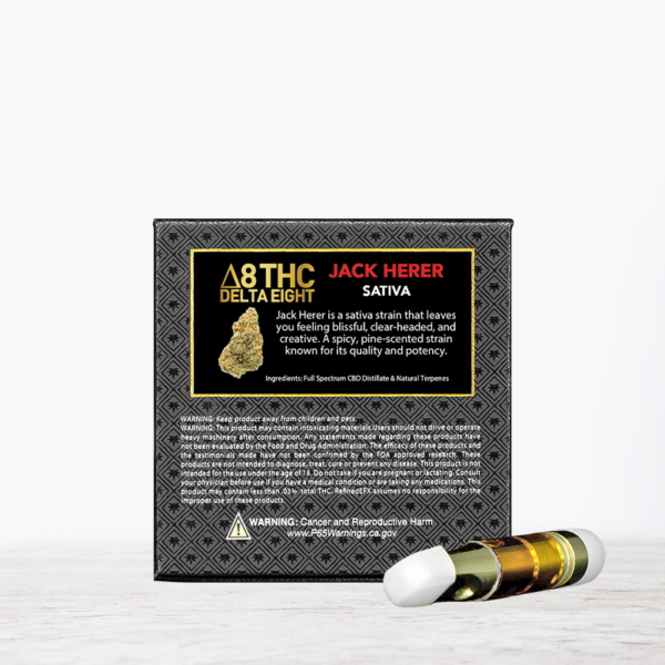D8 Jack Herer Vape Cartridge - Image 2
