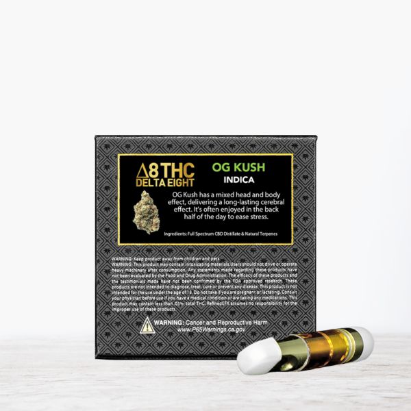 D8 OG Kush Vape Cartridge - Image 2