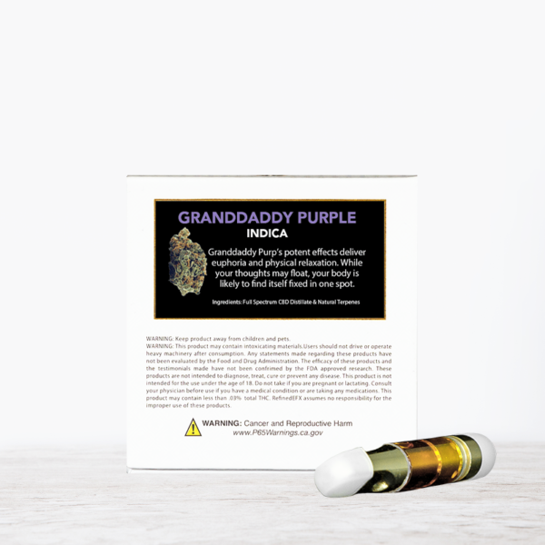 CBD Grandaddy Purple Vape Cartridge - Image 2