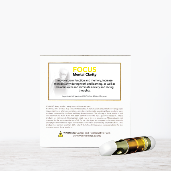 CBD Focus Effect Vape Cartridge - Image 2