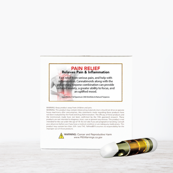 CBD Pain Relief Effect Vape Cartridge - Image 2