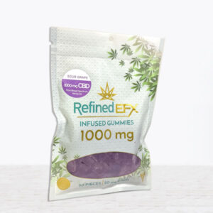 Sour Grape 1000mg CBD Gummies