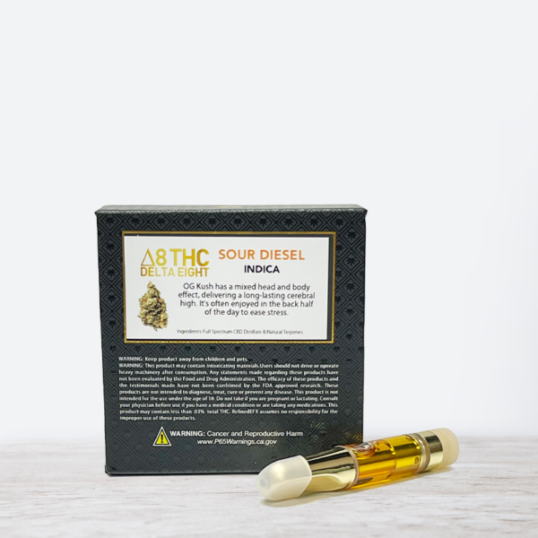 D8 Sour Diesel Vape Cartridge - Image 2